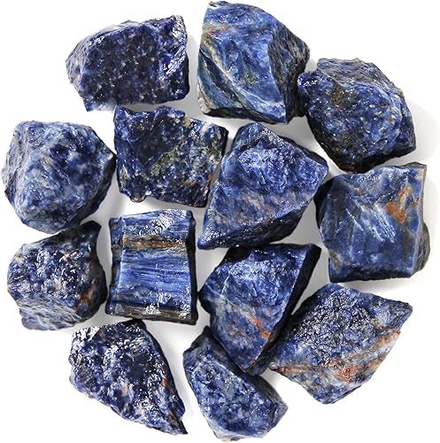 Miniatura 28 de Cristales en bruto de piedra de fluorita a granel de 1.1 lb - Piedras naturales crudas para volar, cabbing, rocas fuentes, decoración, pulido