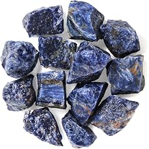 1.1lb Bulk Raw Sodalite Rough Stones-Natural Sodalite Raw Crystals