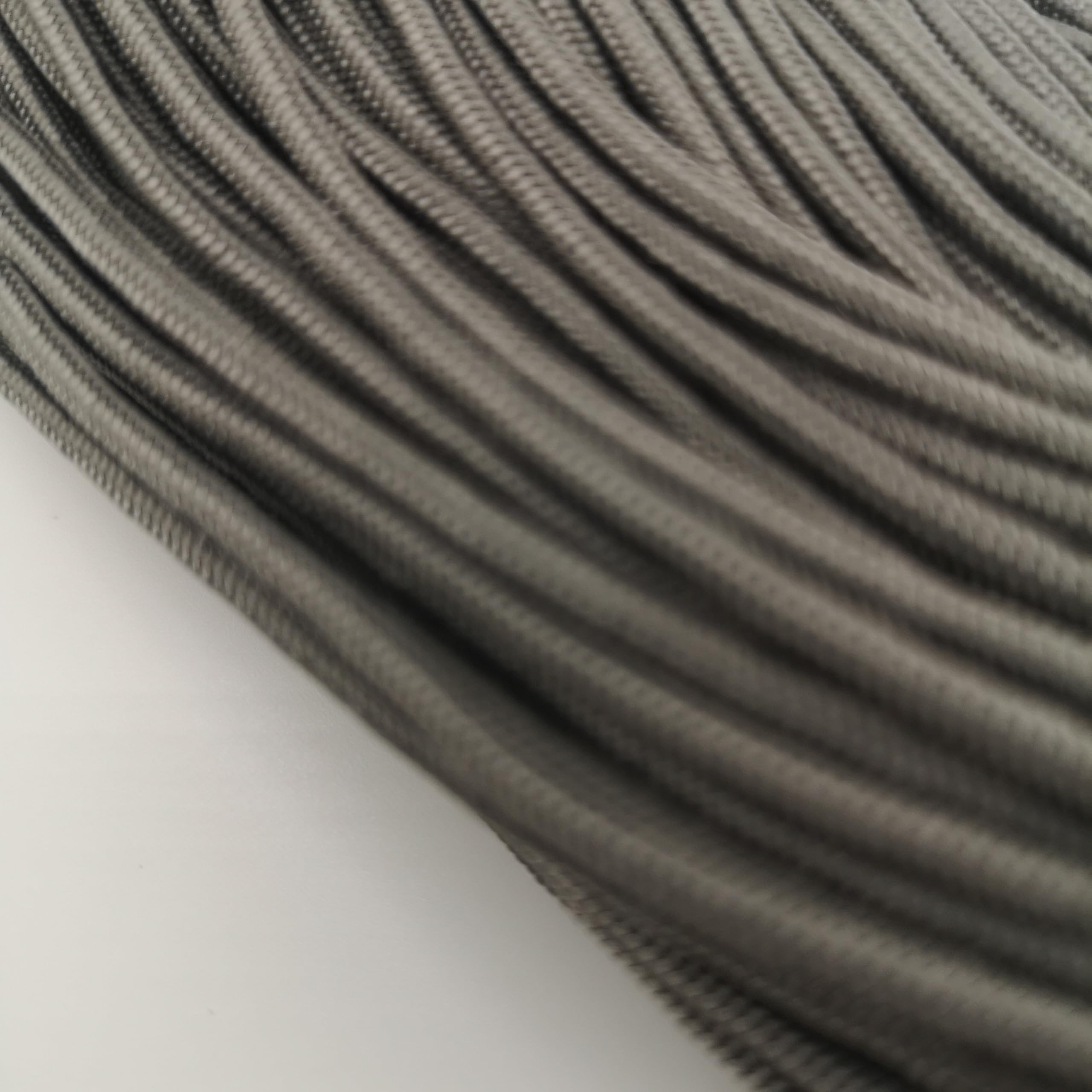 2mm Paracord Rope – Durable Nylon Cord for Crafts & Outdoor Gear - For Hiking, Camping, Tent, Crafting, DIY, Bushcraft, Lanyard, DIY (Grey, 10 meters)