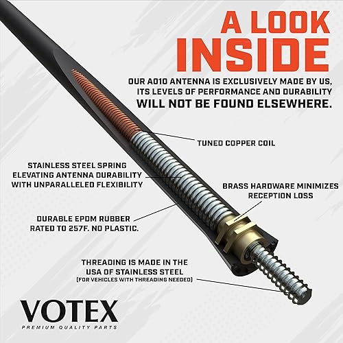 Miniatura 2 de AntennaMastsRus - Antena compatible con Ford F-150 - F-150 Raptor 2009-2020