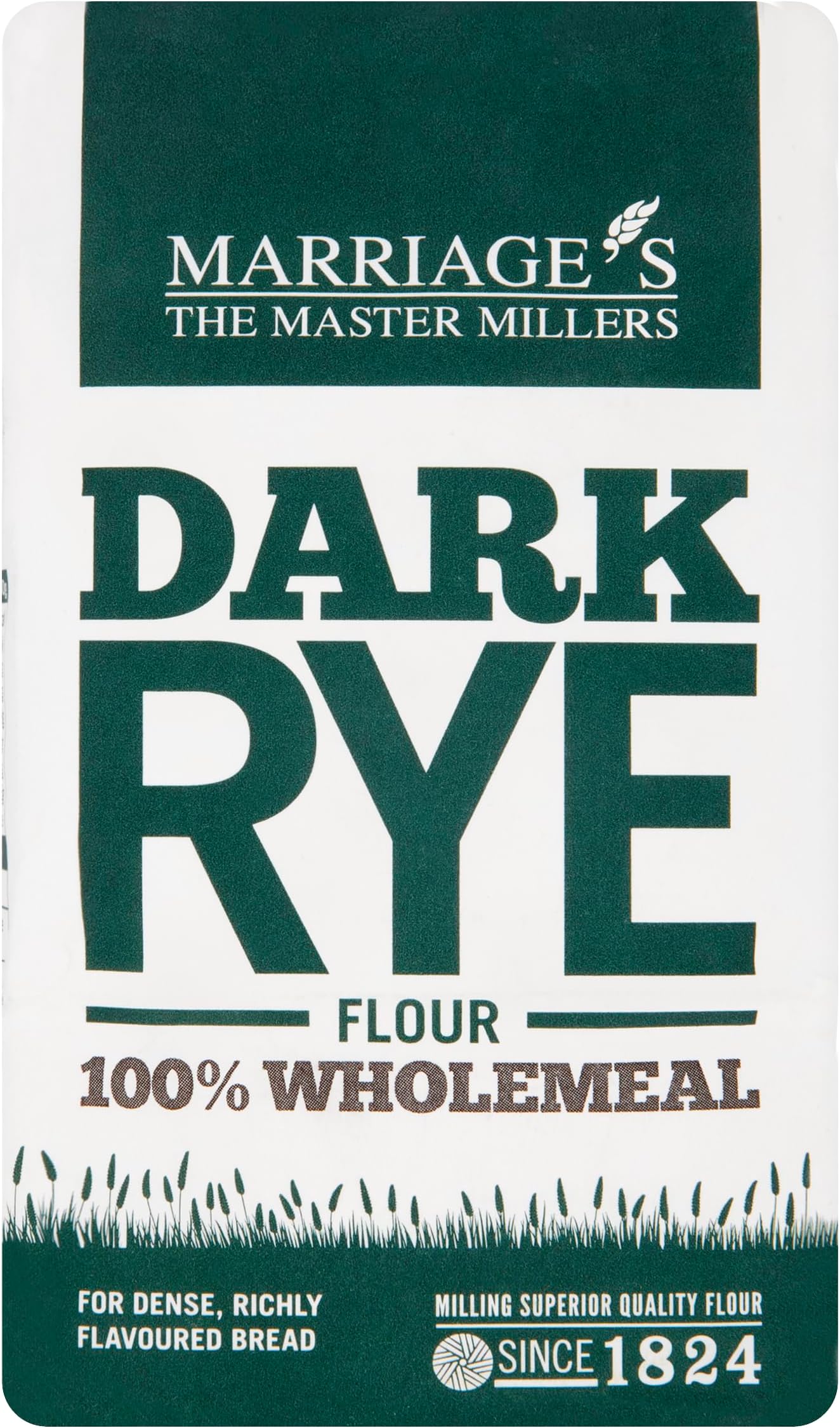 Dark Rye Flour 100% Wholemeal - 1Kg