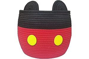 Mickey Mouse Woven Baby Storage Basket Organizer