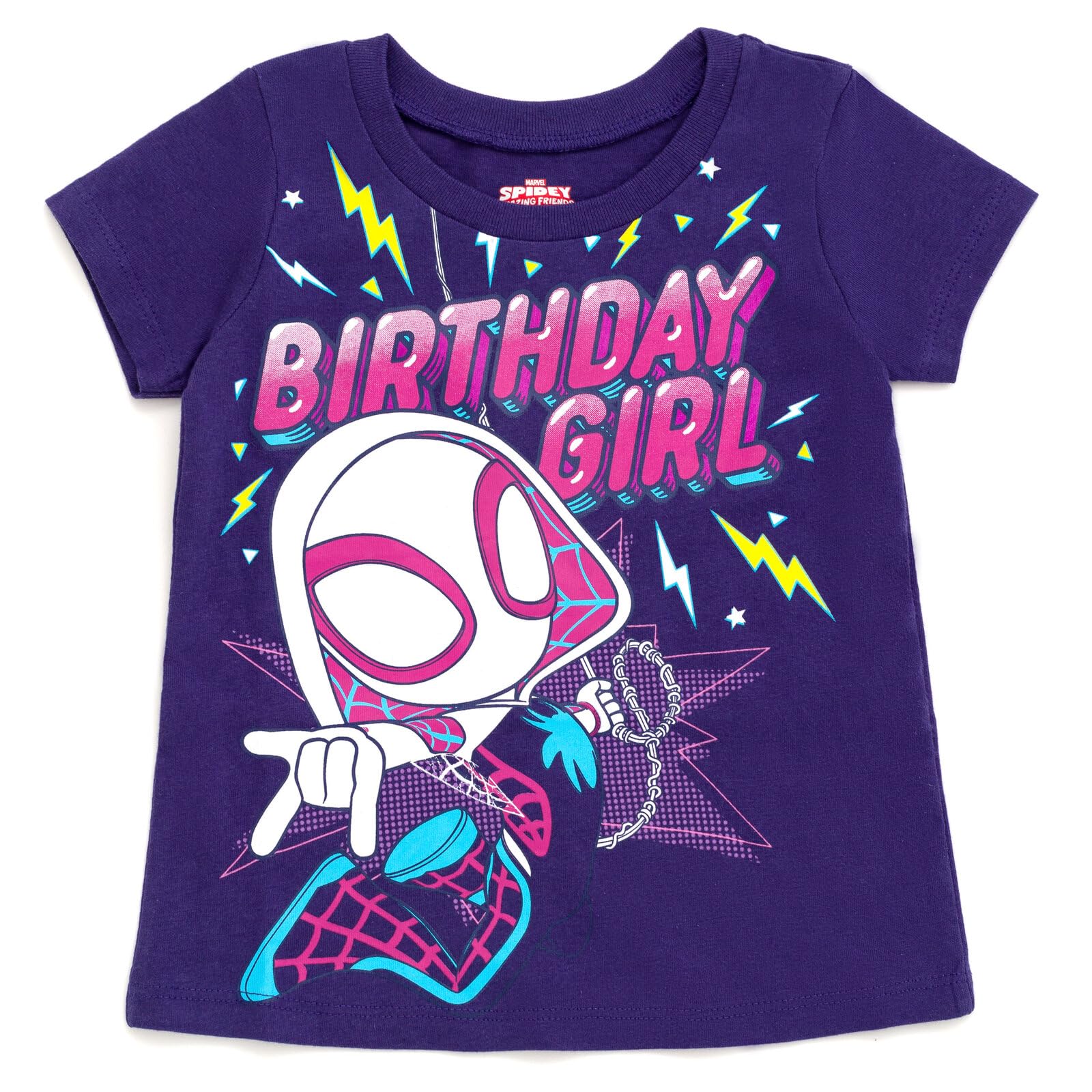 Spidey and His Amazing Friends Birthday T-Shirt Toddler to Big Kid Sizes (2T - 10-12)