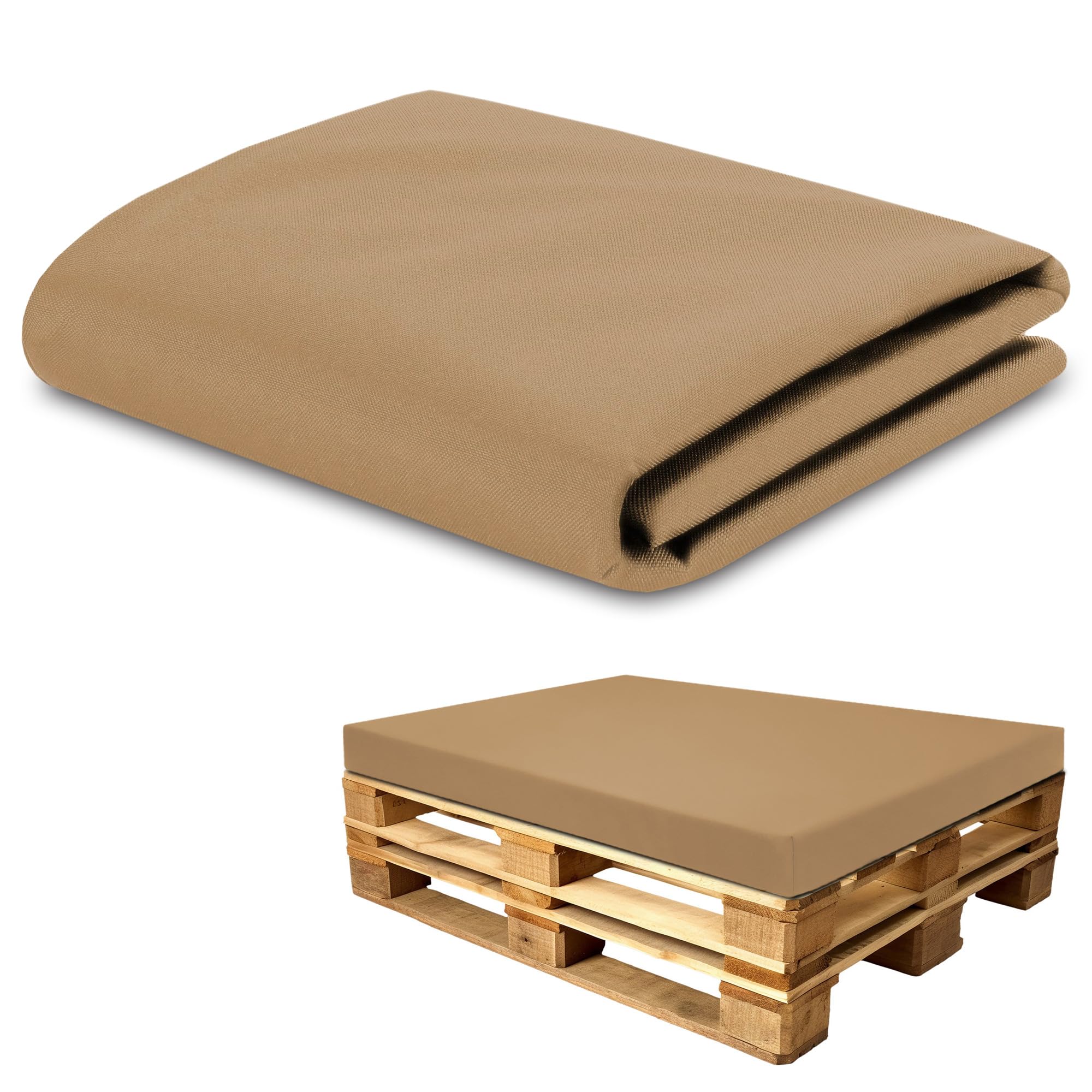 Amazinggirl Fodera per cuscino in pannello di schiuma 120x80 cm Oeko-Tex Beige