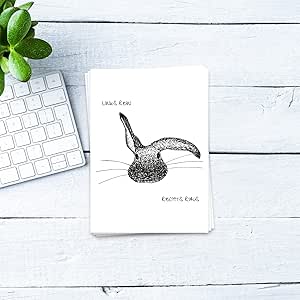 Ulrike Wathling Postkarte Links rein, rechts raus Sprüchekarte