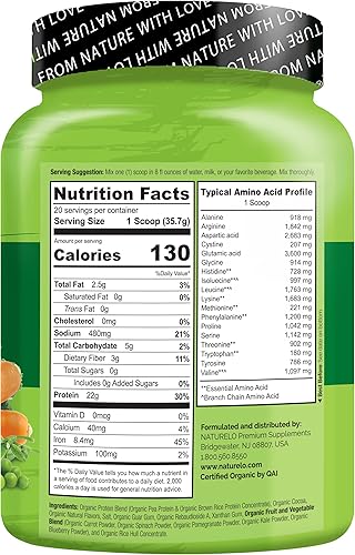 Miniatura 4 de NATURELO Polvo de proteína vegetal vegana - Paquete de vainilla y chocolate - 40 porciones