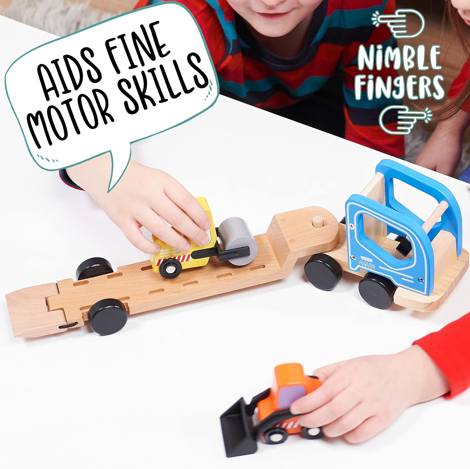 Jaques of London Wooden Toy Cars | Quality Toddler Toy Cars for Boys ...