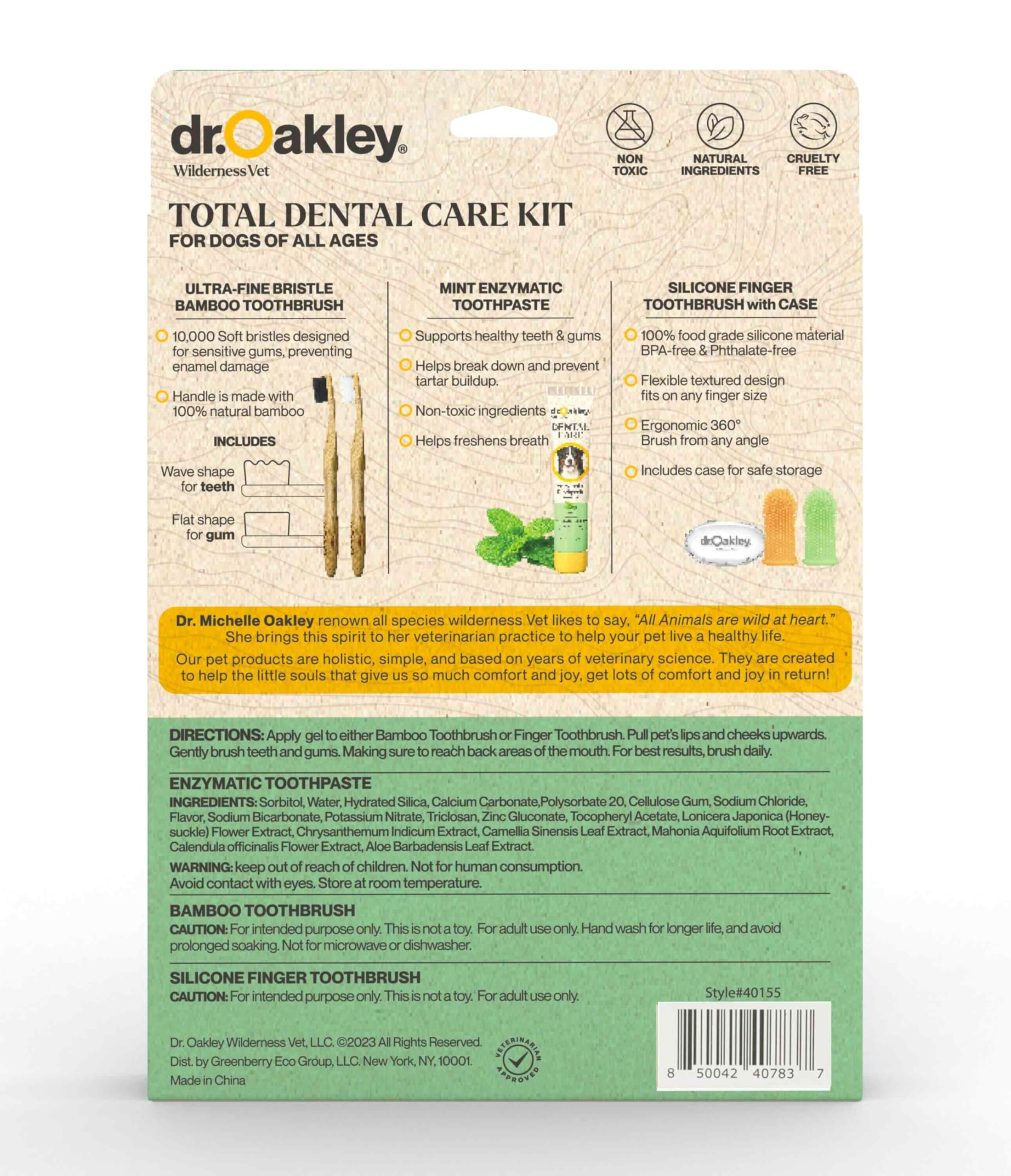 Dog Toothpaste and Toothbrush Vet-Grade Enzymatic Minty Fresh Flavor All Natural Total Dental Care Kit for Small Medium or Large Breeds and Cats - image 5