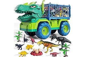 TEMI Dinosaur Truck Toys for Kids 3-5 Years: Tyrannosaurus Transport Adventure!