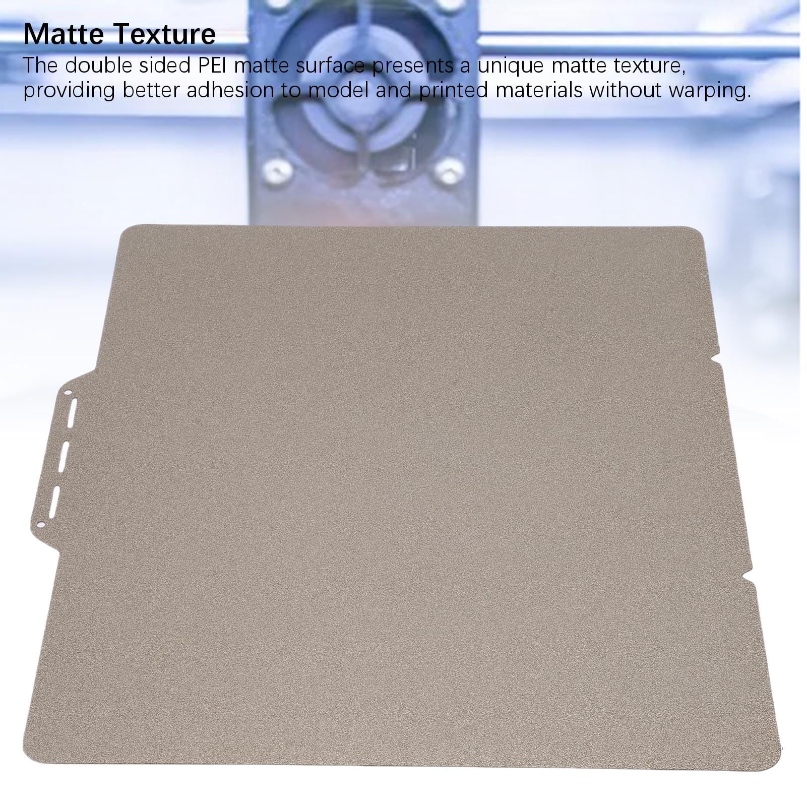 Plaque de construction PEI adaptée à l'imprimante 3D Sermoon D3, feuille de construction PEI texturée Double face 320x270mm