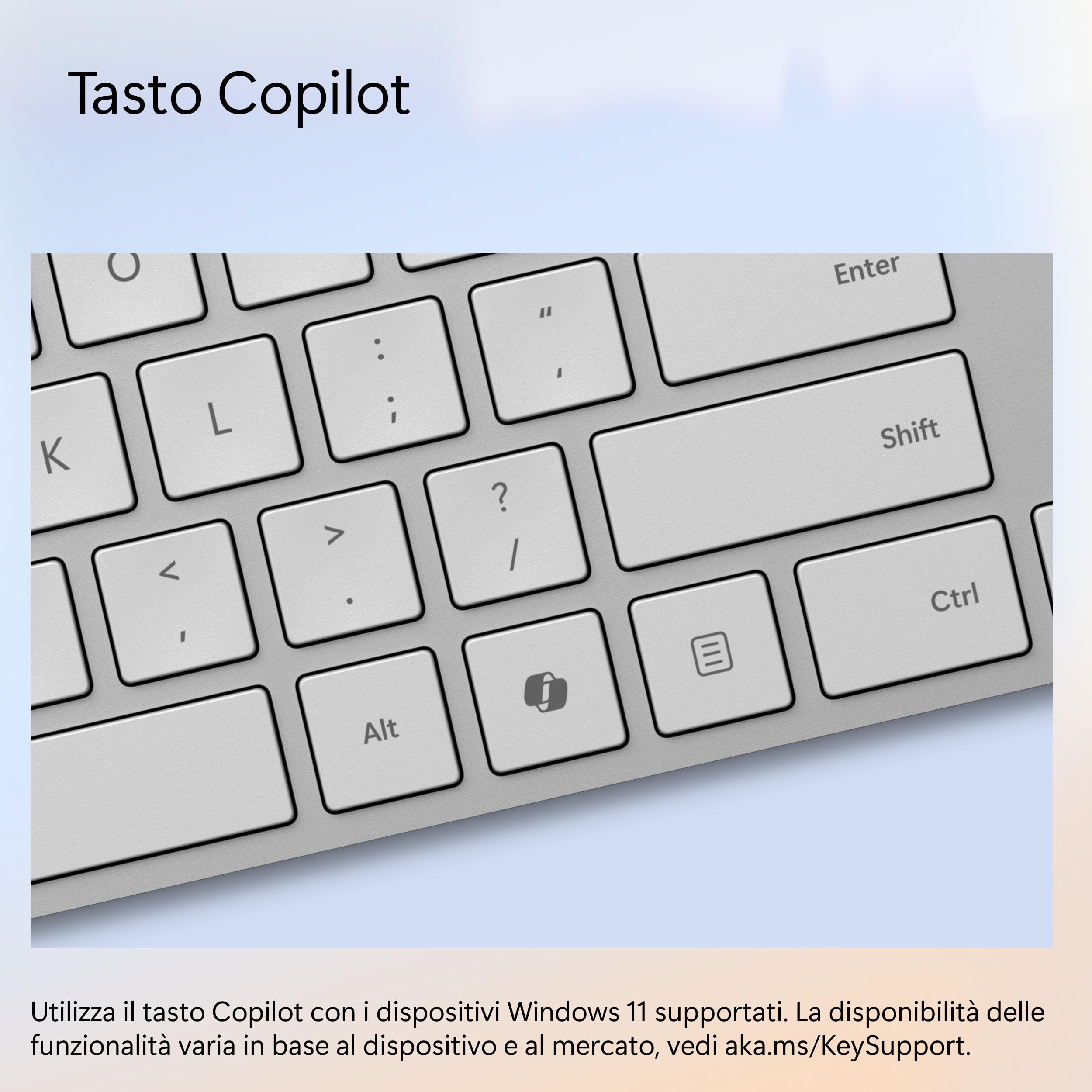 Microsoft Surface Keyboard (2 edycja) - kompatybilny z Pro lub Laptop - Bluetooth 4.0, przycisk Copilot