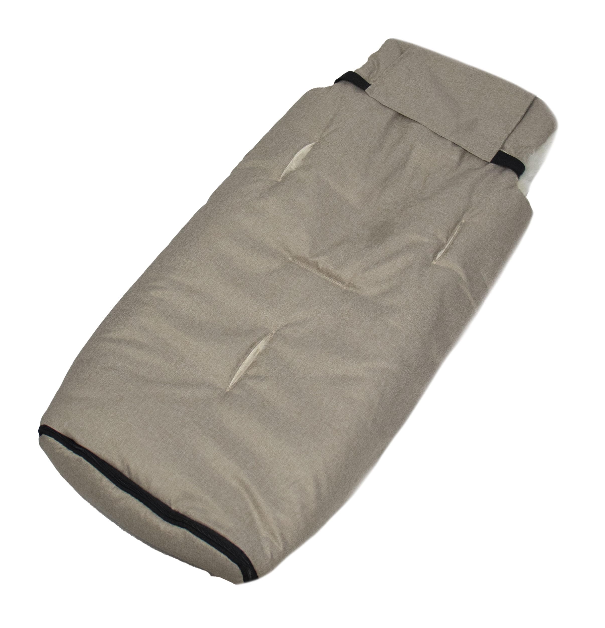 Reissner Lammfelle | BB-FUSA3-BEI | echtes Merino Lammfell | Baby Fußsack KESSY | mit Reißverschluss | für Kinderwagen Buggy & Stroller | oyster