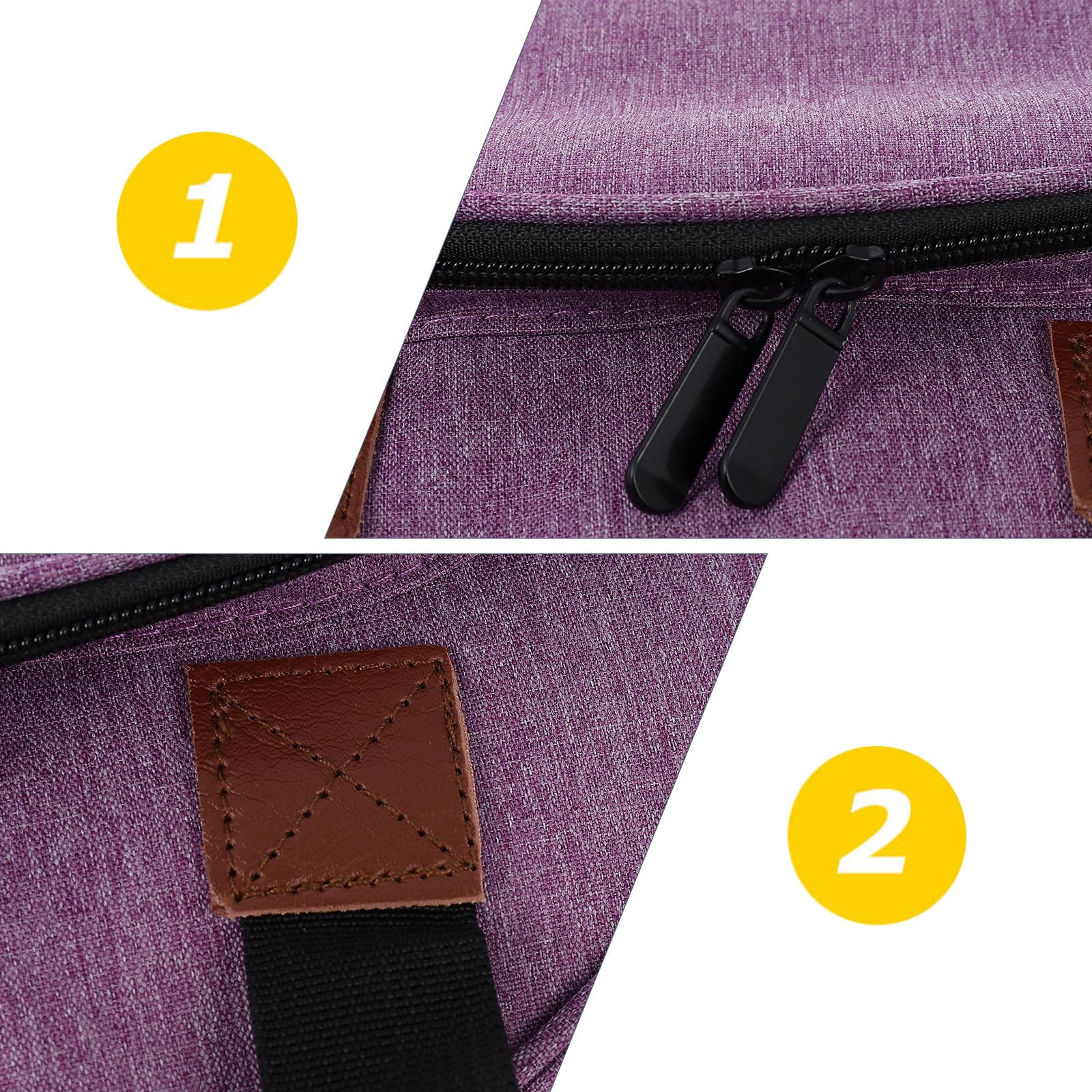 Bolsa de Almacenamiento para Kit de Bordado para Manualidades, Púrpura