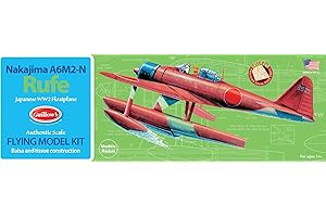 Guillow's Nakajima A6M2-N Rufe Model Kit for Balsa Wood Airplane Enthusiasts