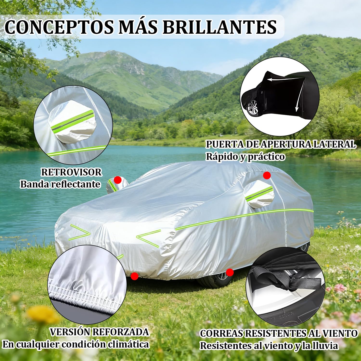 Funda Coche Exterior para Mazda CX-60 (2022-2026) | Forro Suave, Transpirable, Antiviento, Impermeable, Tejido Oxford, Anti-UV, 4 Estaciones