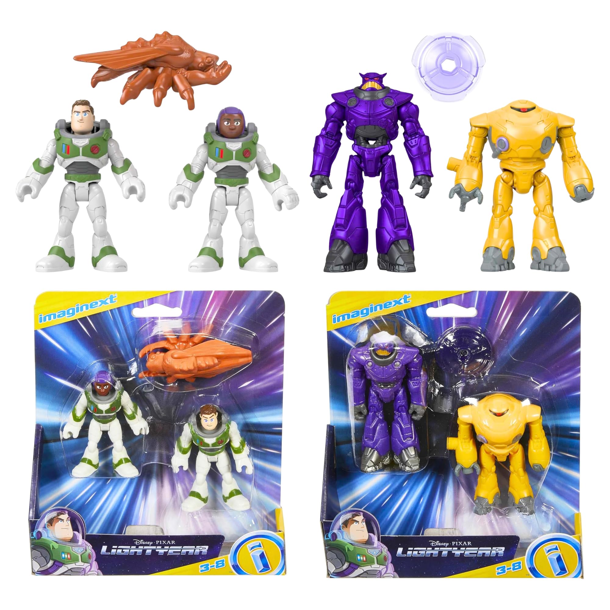 Disney Lightyear Action & Play Figure Sets - (Imaginext - Set of 2)