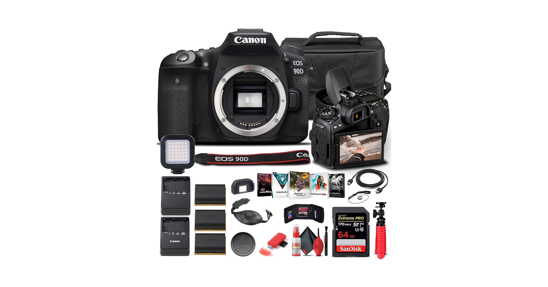 Canon EOS 90D ボディ Canon 90D EOS DSLR Camera (90D Camera Body) 3616C016 | B&H