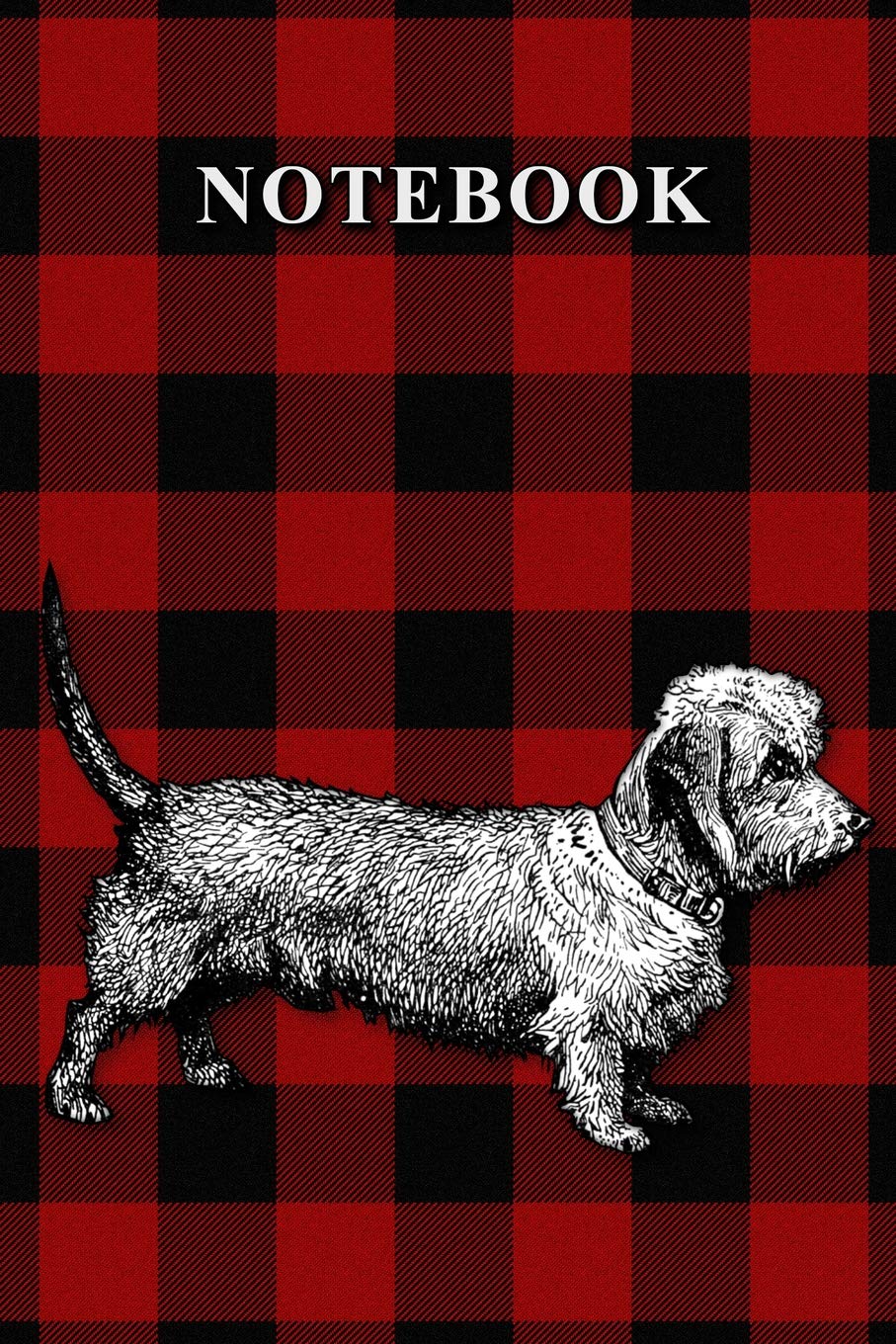 Notebook: Dandie Dinmont - 6" x 9" 100 Pages Wide Ruled Journal