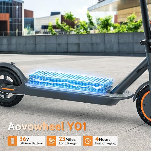 Miniatura 4 de Electric Scooter for Adults, Folding E Scooter with 350W500W Motor 16-22 Mph Top Speed, Max 19-23 Miles Long Range, 8.5''10'' Solid Tires Commuting