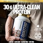 Magnum QUATTRO Whey Protein Powder | 30g Timed-Release Protein | 4-Isolate Blend — Whey Isolate, Hydrolyzed Whey, Micellar Casein, Milk Isolate | Low Carb, Low Fat, Gluten Free, Dye Free | 2LB (Soft Serve Vanilla Ice Cream)