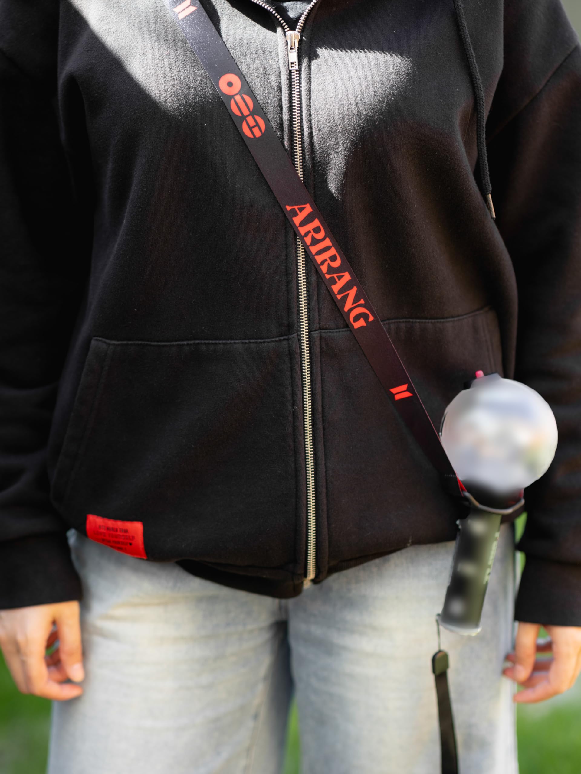JUNIORE K-pop Lightstick Verstellbarer Schultergurt XL Crossbody-Schlüsselband-Halter Zubehör 200 cm