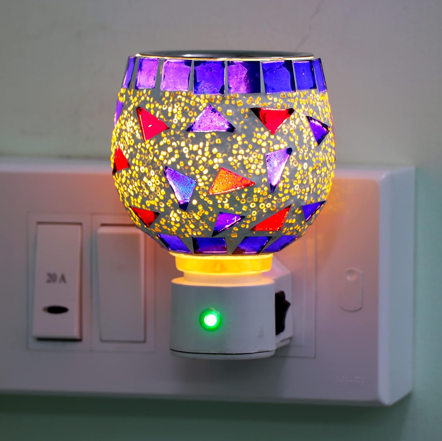 UDiMiSK® Multipurpose Luxury Glass Electric Camphor Diffuser Kapoor