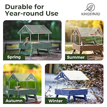 Amazon.com : Kingsyard Ground Bird Feeder for Outdoors