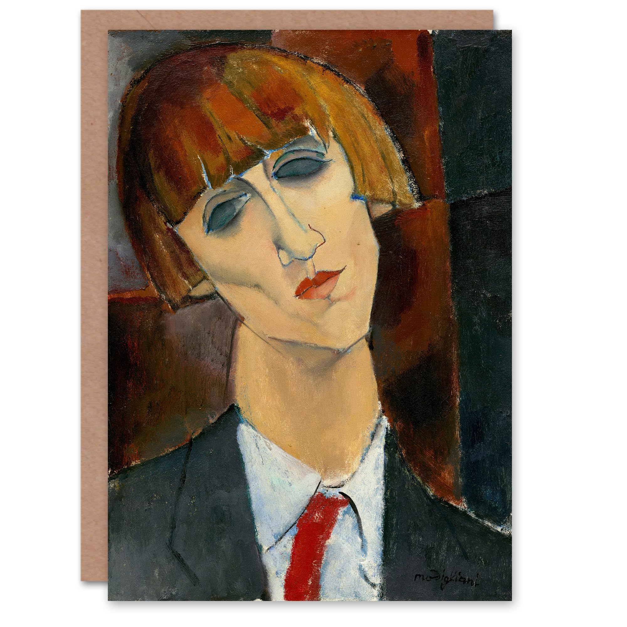 Artery8 Amedeo Modigliani Art Card Madame Kisling Portrait