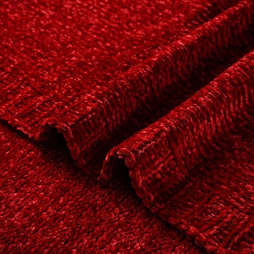 Miniatura 6 de BATTILO HOME Manta roja navideña de felpilla para sofá, silla, decoración navideña, súper suave, 51 x 67 pulgadas