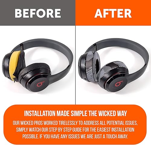 Miniatura 4 de WC Almohadillas de repuesto extra gruesas para auriculares Beats Solo 2 y 3 de Wicked Cushions - Almohadillas para auriculares Beats Solo 2 y 3