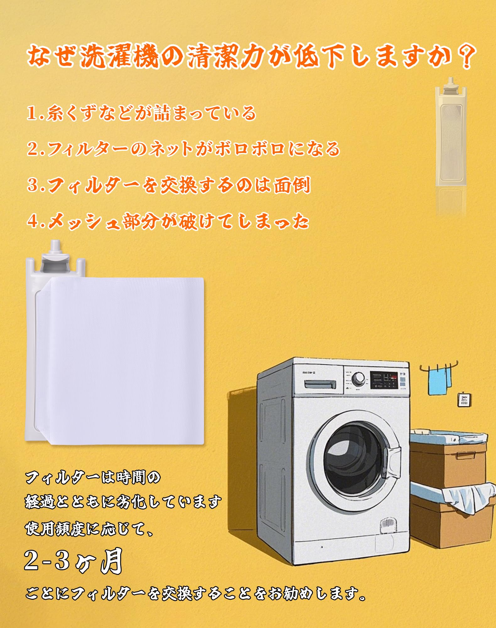 Amazon.co.jp: 4個入 アクア 洗濯機用 糸くずフィルター LINT-51 部品