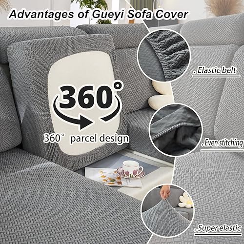 Miniatura 3 de Fundas de cojín para sofá, fundas de cojín lavables para mascotas, funda protectora elástica antideslizante para muebles Rosa