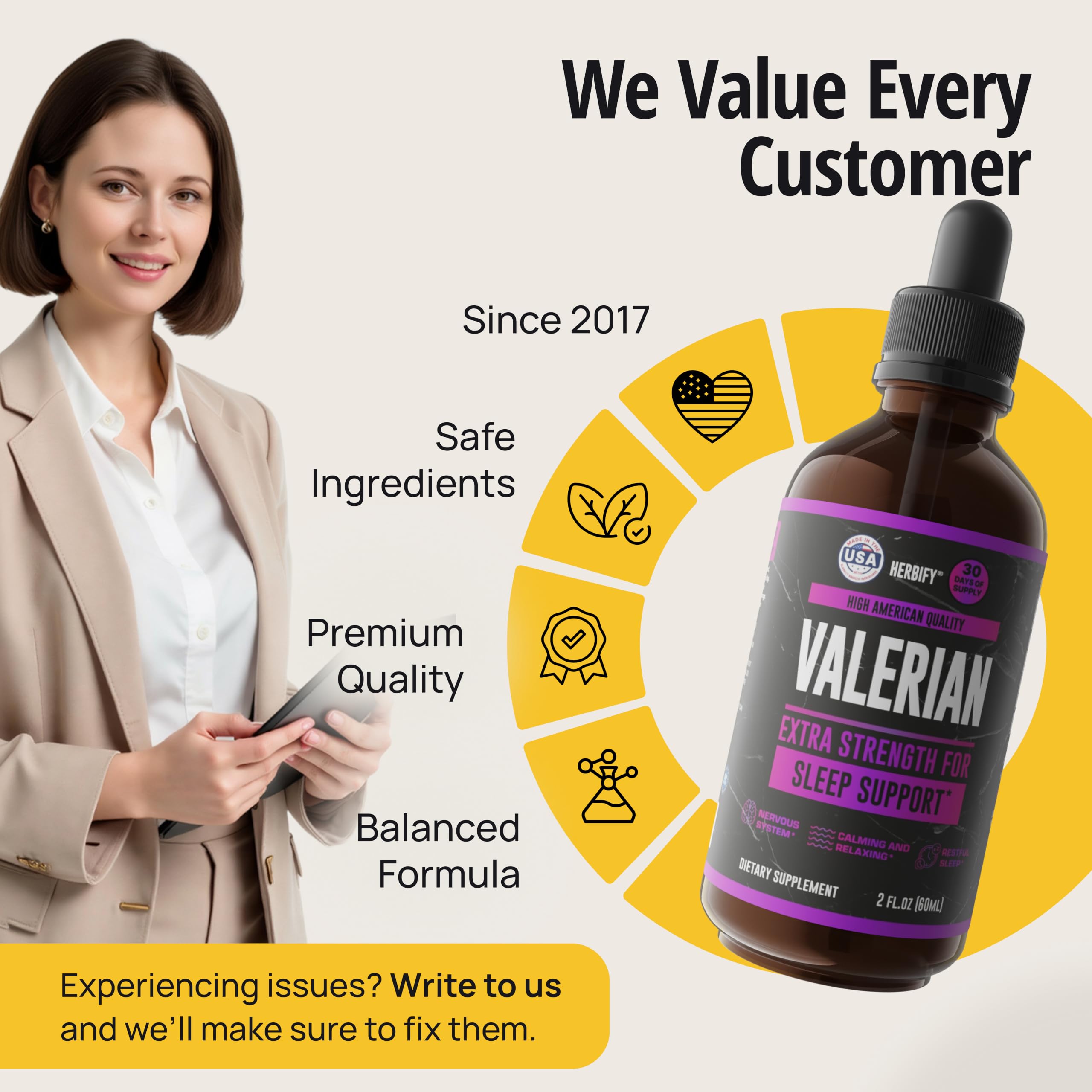 Valerian Root & Licorice Root Liquid Extract, 2-in-1 Herbal Complex - 2 Oz — Amazon image 6