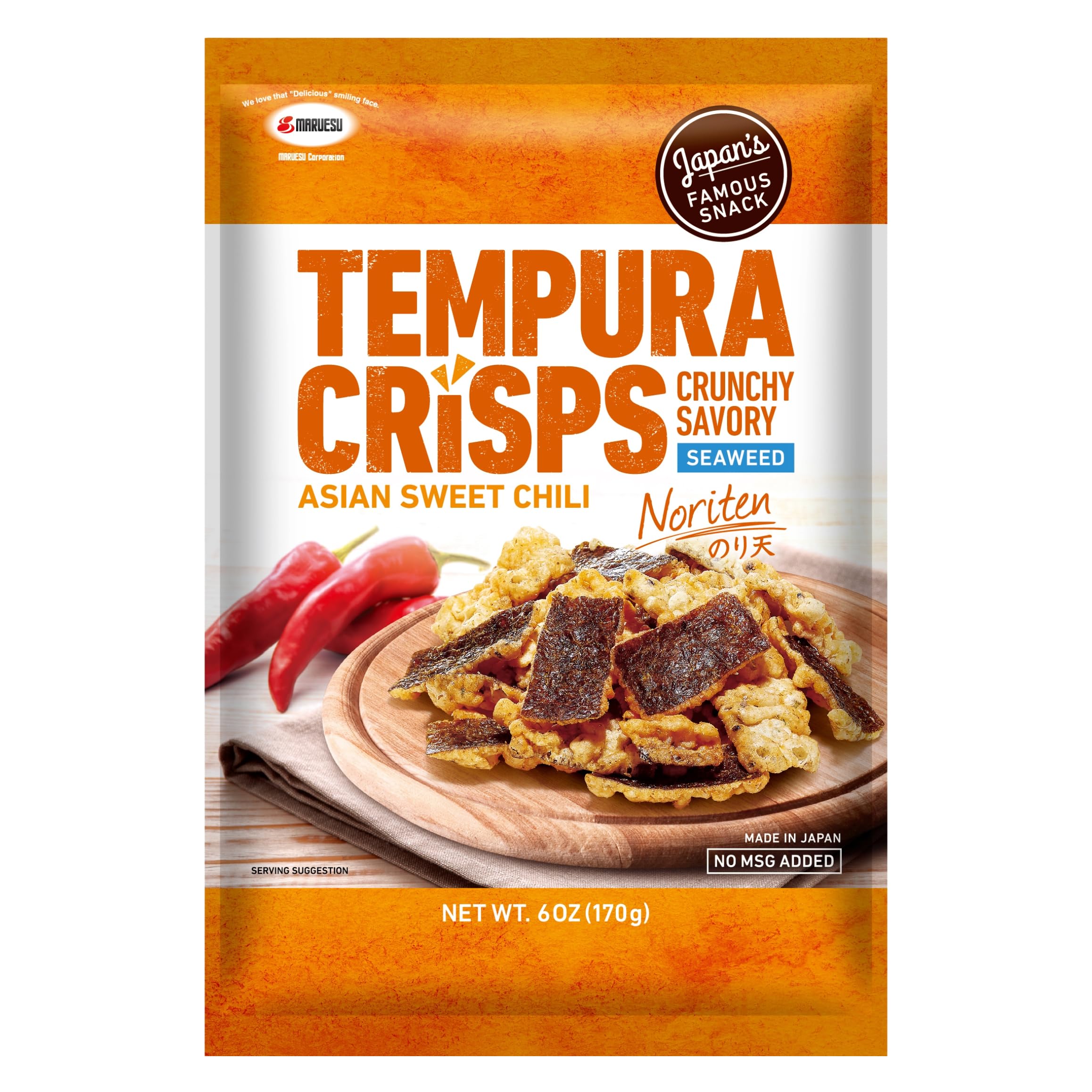 Amazon.com: Maruesu Tempura Seaweed Crisps Asian Sweet Chili