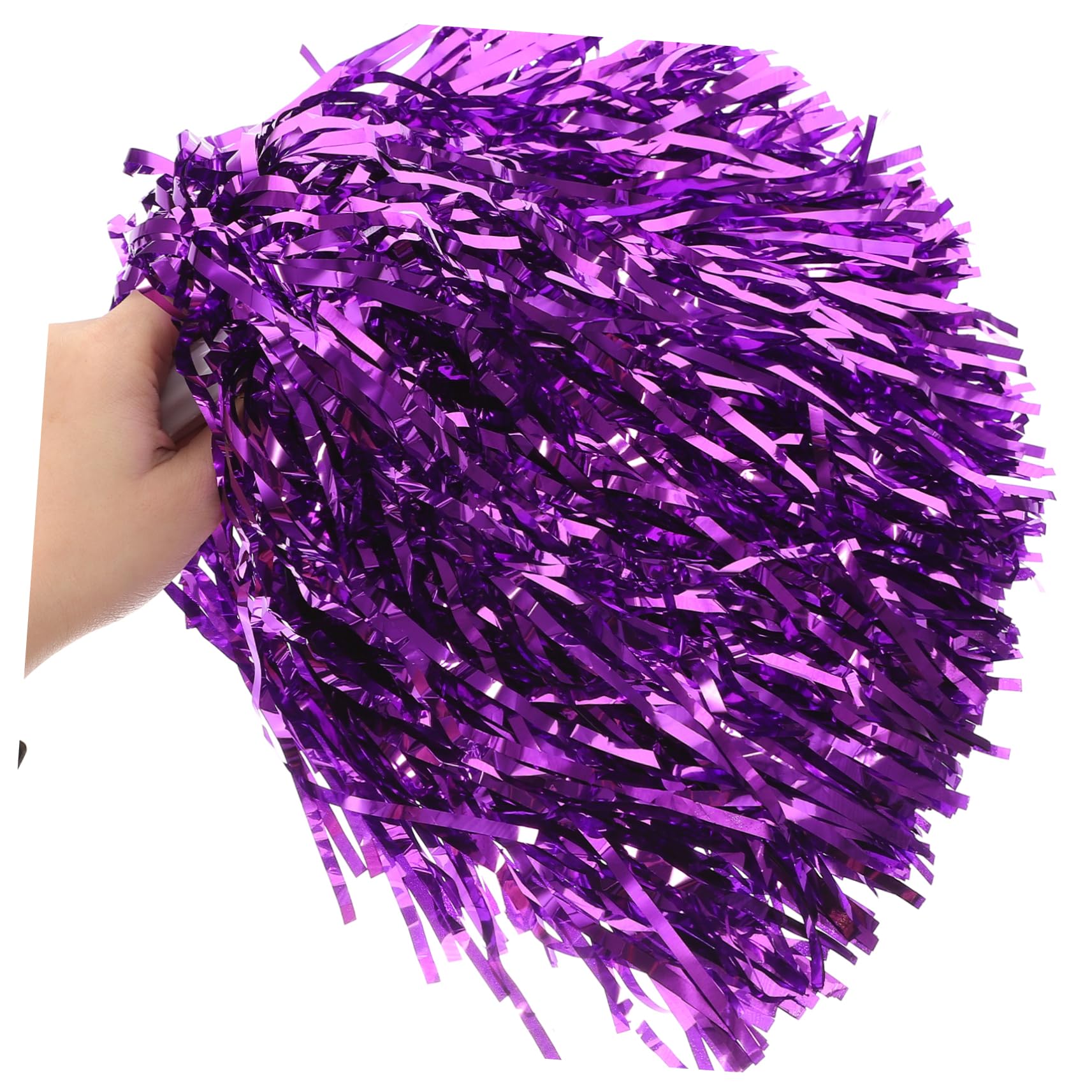 Pompons de Cheerleading 16 Pièces en Pvc pour Sports et Chorégraphie