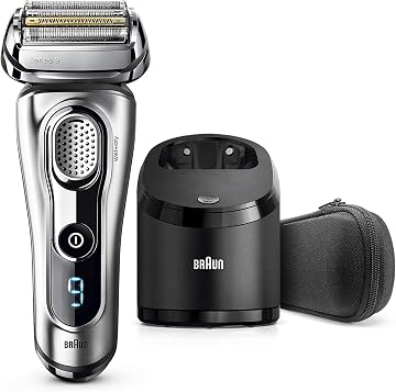 Braun Series 7 790cc Electric Shaver, Wet & Dry with Clean & Renew System, Atlantic Black