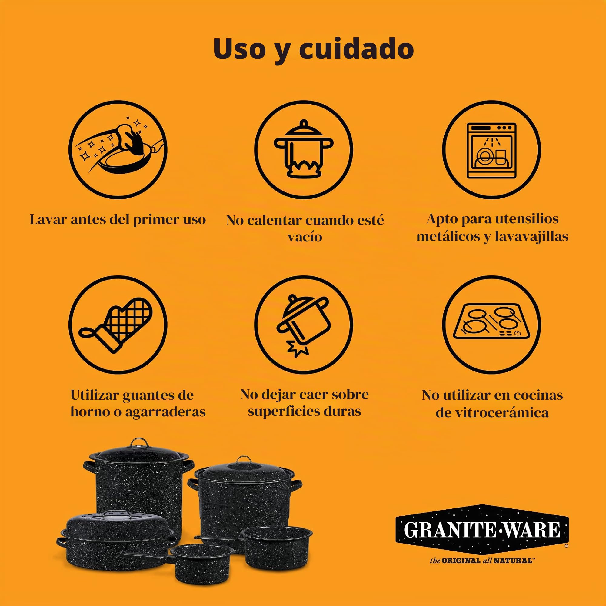 Graniteware 0509 - Asadora para horno de acero al carbono (46 x 31 cm)