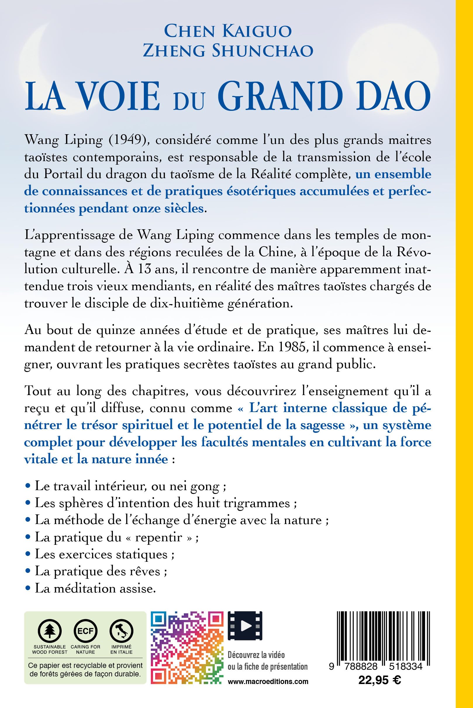 La Voie du Grand Dao: Biographie de Wang Liping maître taoïste de l'école du Portail du dragon