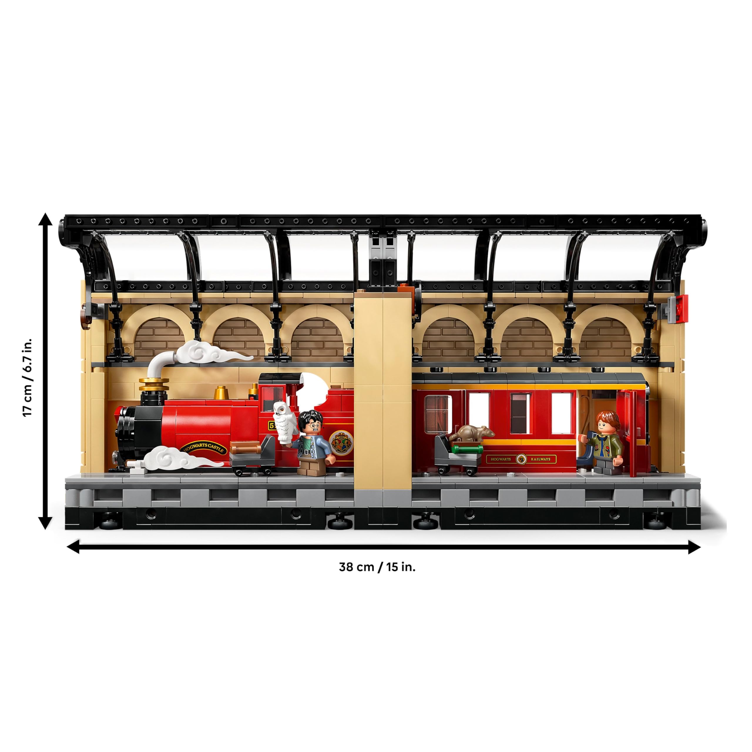 LEGO Harry Potter Book Nook : Le Poudlard Express - Jeu de Construction avec Train - Ron Weasley, Figurines de Hedwige & Croûtard - Cadeau sur Le Monde des Sorciers - Garçon ou Fille dès 10 Ans 76450