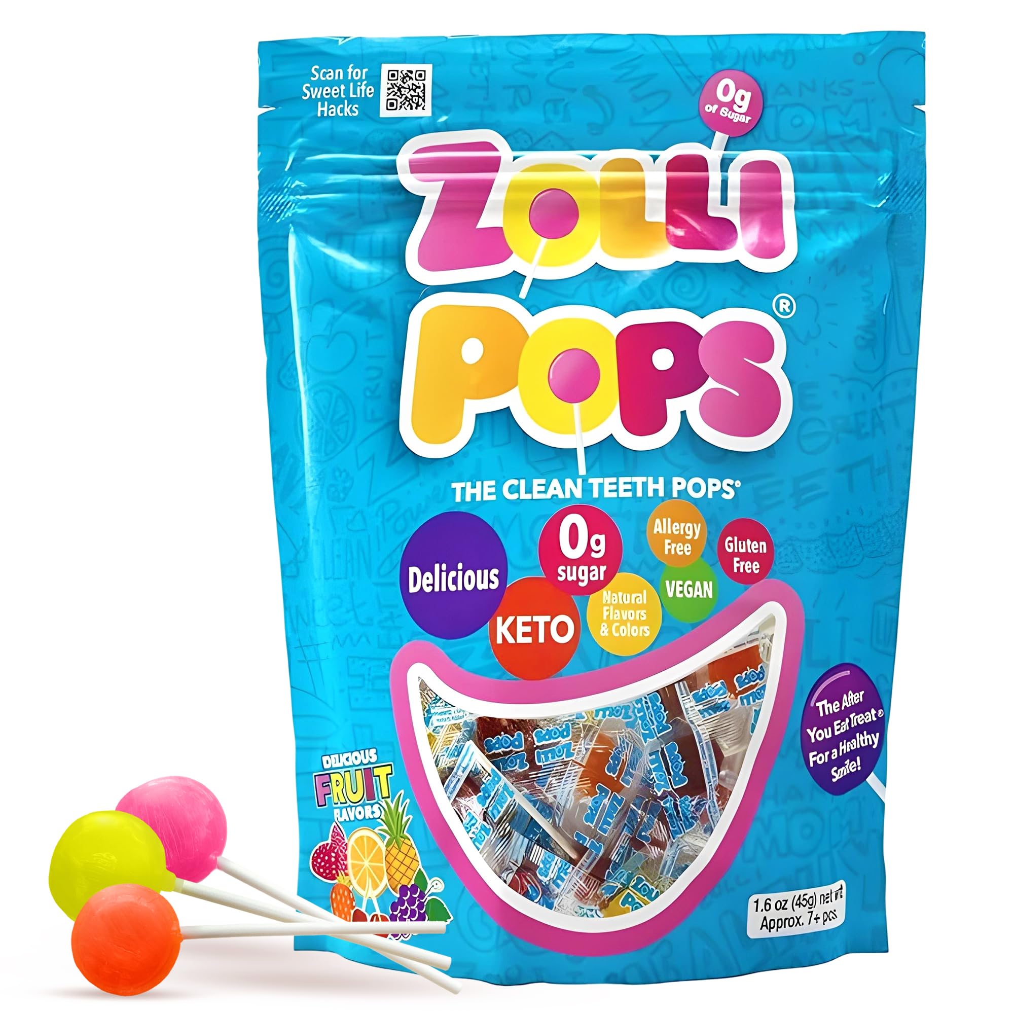 Zollipops - Clean Teeth Lollipops Variety 8 Piece(S)