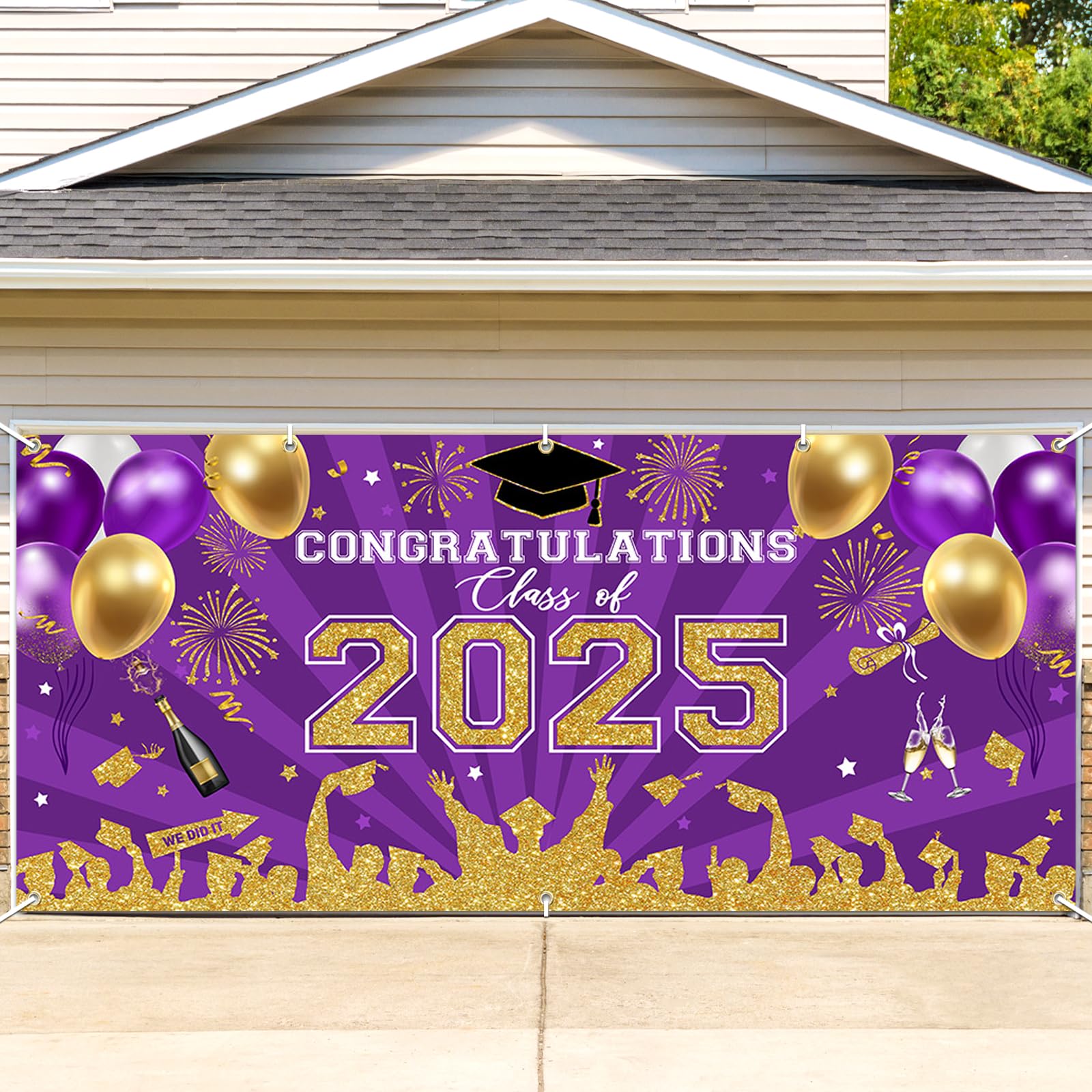 Graduate Backdrop Avezano Class Of 2025 Graduation Banner - Huge 6x13 ...