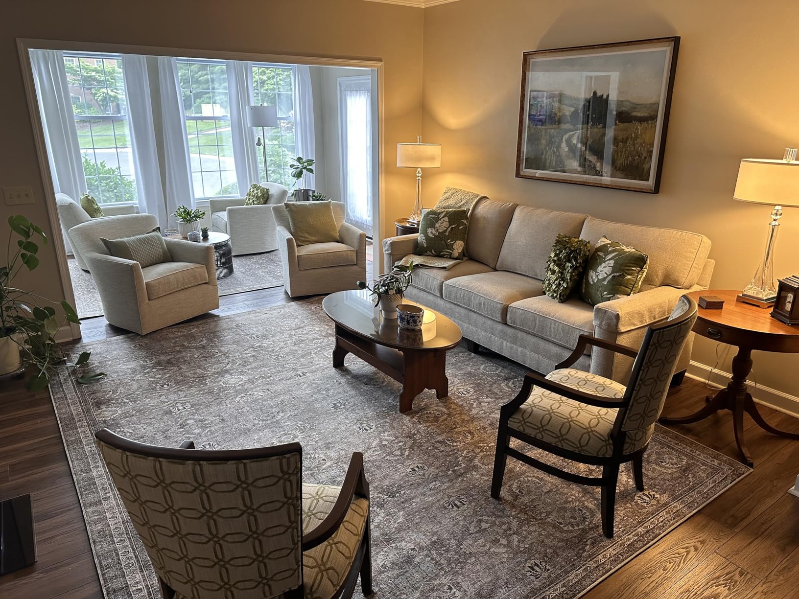 Description of this rug is accurate and I like it