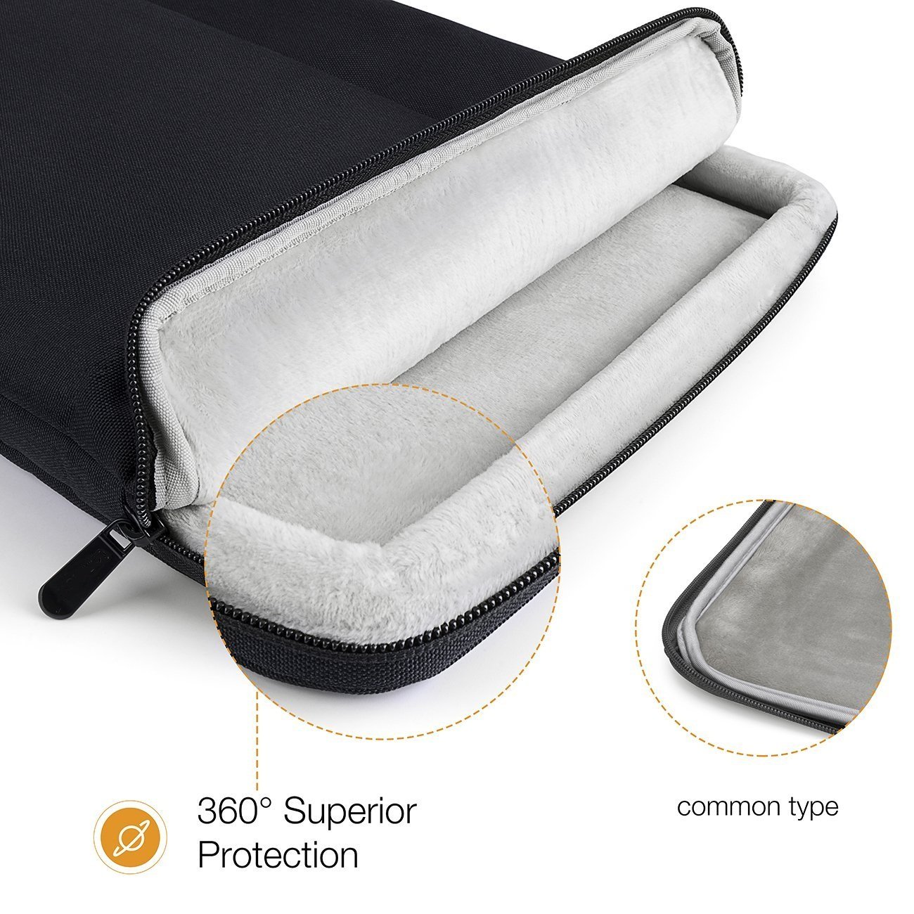 MOCA Laptop Sleeve 13.3 inch, 13-13.3 inch Laptop Sleeve with Handle Compatible with MacBook Air/Pro 13/Pro 14 M5 M4 M3 M2 M1,HP Dell ASUS Lenovo, — Amazon image 4