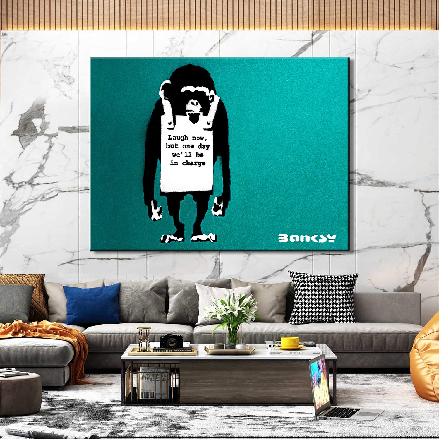 Amazon.co.jp: バンクシーアートパネル Banksy ポスター 風船と少女