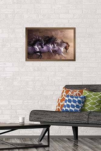 Miniatura 2 de Trends International Laurie Prindle - Run To Freedom Wall Poster, 14.72" x 22.37", Bronze Framed Version