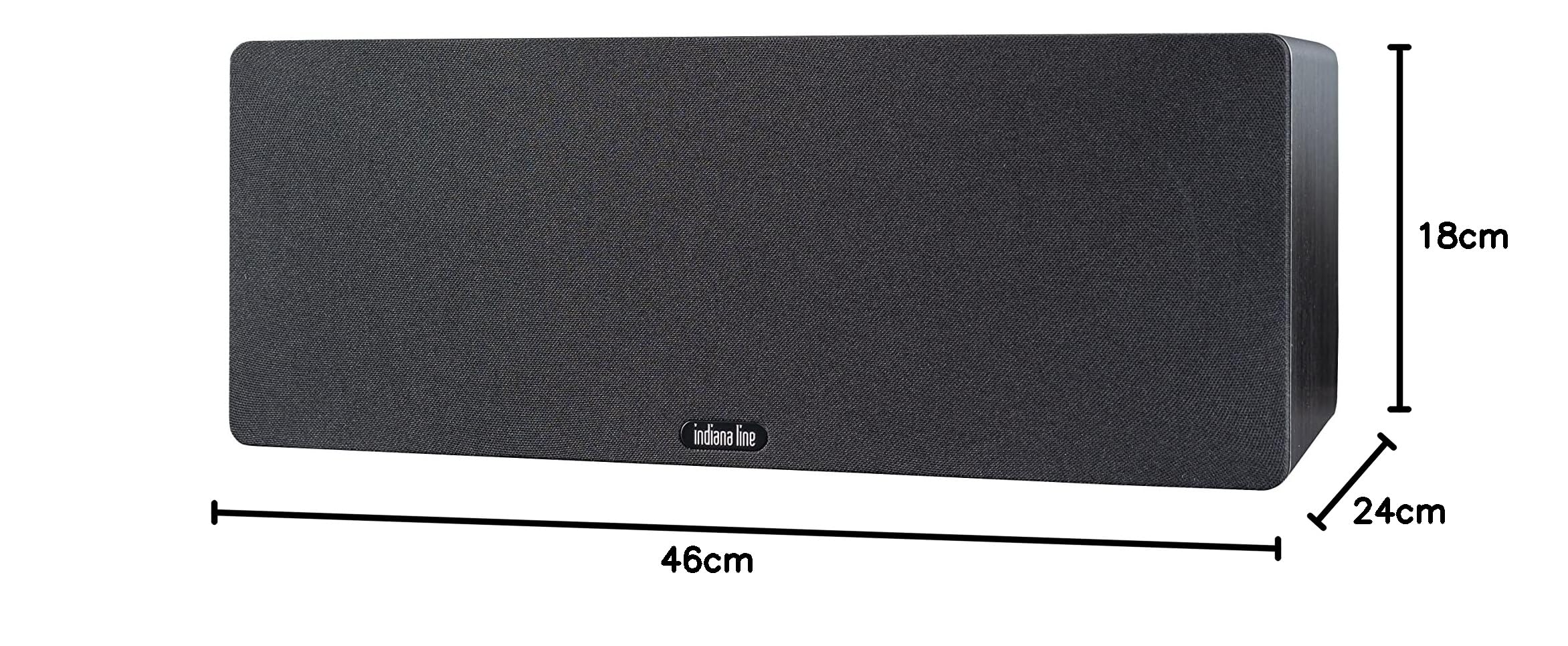 Indiana Line Tesi 761 N diffusore canale centrale - singolo (rovere nero)