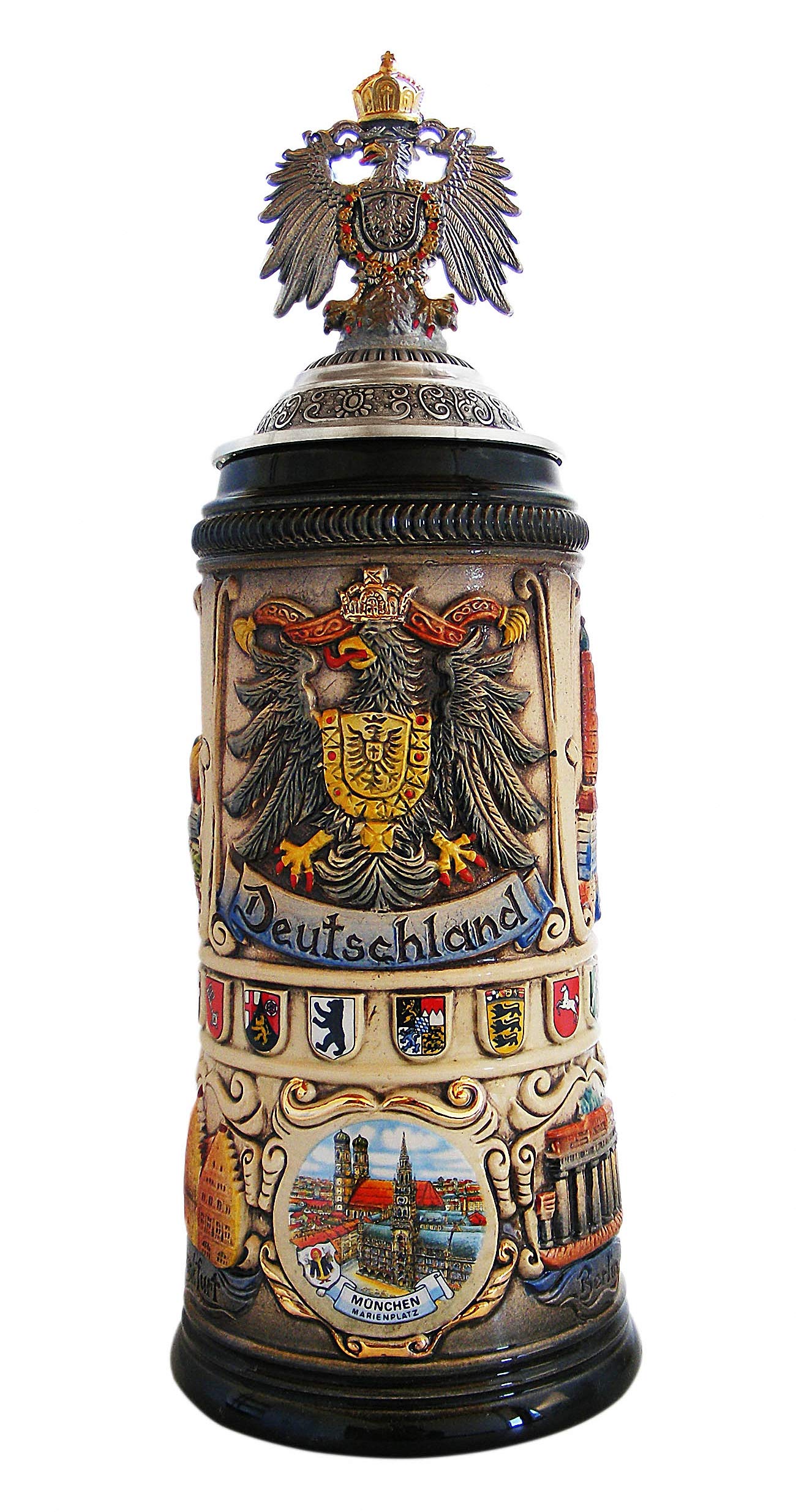 Zöller & Born Bierkrug Städte Seidel 0,75 Liter Bierseidel