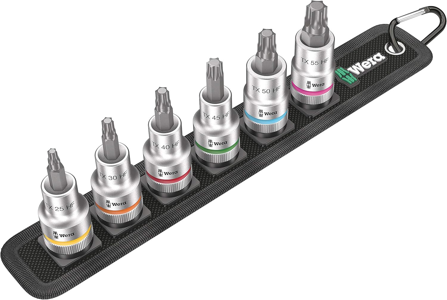 Wera Belt C 3 Zyklop Torx Holding Function Bit-Socket Set, 1/2" Drive, 6 Pieces, 05003997001, Colour