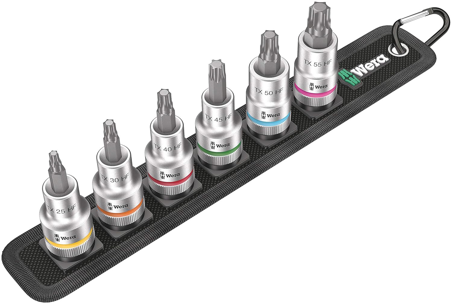 Wera 05003997001 Belt C 3 TORX® HF Zyklop bit socket set with holding function, 1/2" drive, 6 pieces