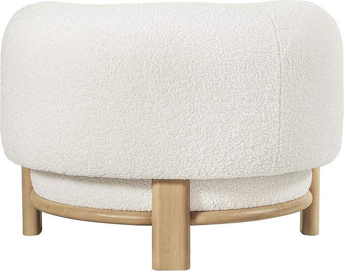 Sillón Tapizado con Respaldo Curvo y Brazos Redondeados miniatura 8
